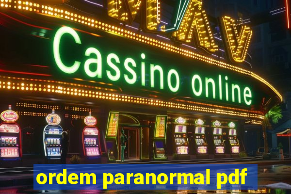 ordem paranormal pdf